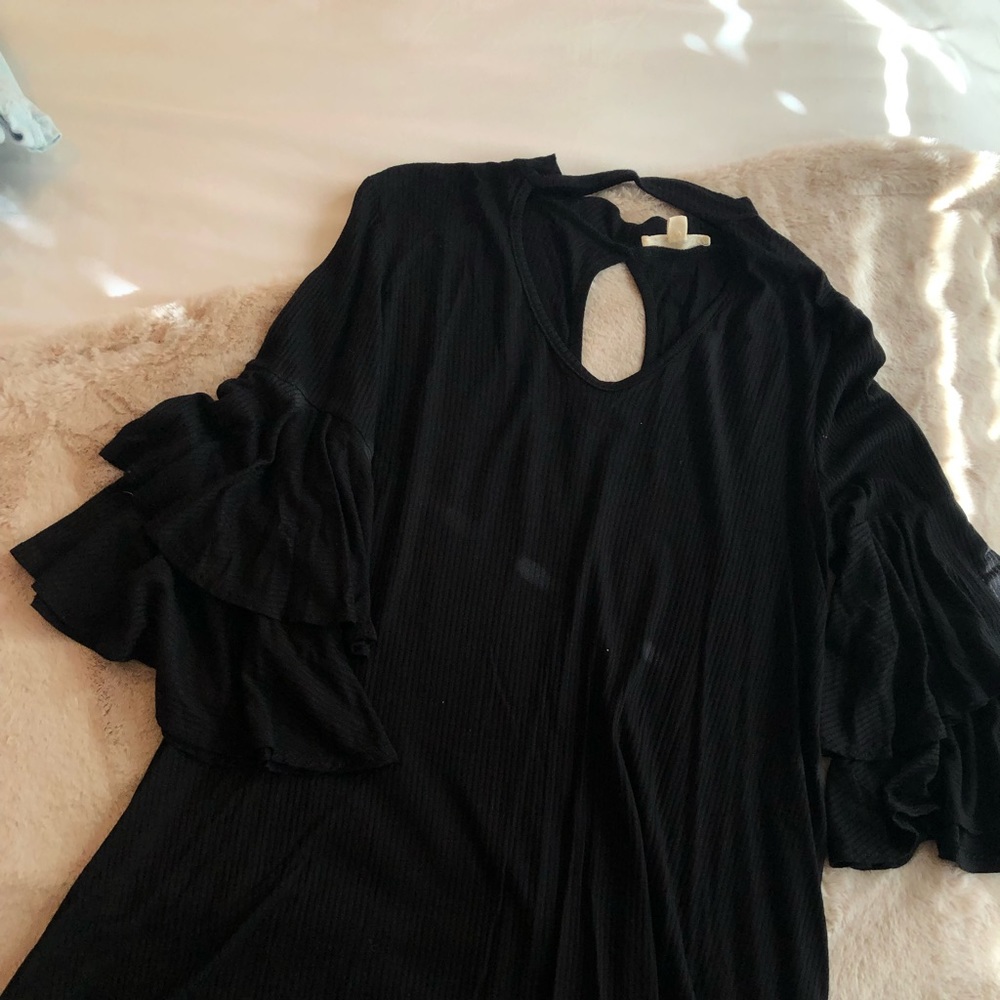 Black mini dress